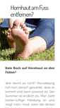Mobile Screenshot of hornhaut-fuss.de
