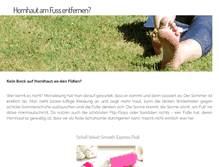 Tablet Screenshot of hornhaut-fuss.de